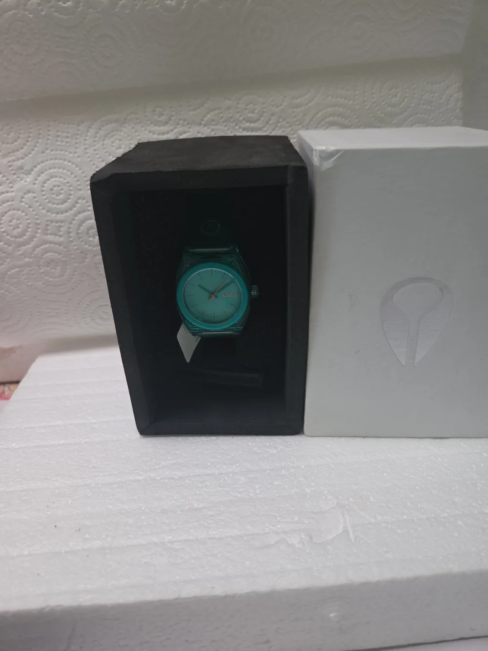 Nixon Turquoise Clear Case Analog Watch